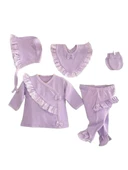 Kız Bebek Zıbın Set - 5li - 3