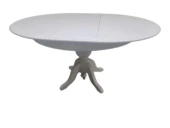 Masa Baba 11099 Klasik Model Ihlamur Ayak Açılır MDF tabla Krem Lake El yapım thumbnail 4