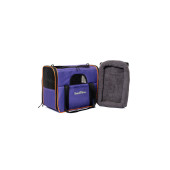 Brave Paws Kare Model Yırtılmaz Plastik Fileli Kedi ve Köpek Taşıma Çantası (MOR) - 8