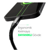3 Metre 300CM 3 Amper Siyah Type-C Hızlı Şarj & Data Kablo Samsung, Oppo,realme, Huawei, Xiaomi, Redmi Uyumlu - 6