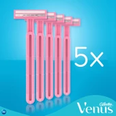Gillette Venus 2 Simply Basic Kullan At 5'li Kadın Tıraş Bıçağı thumbnail 5