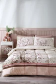 Özdilek Ranforce Çift Kişilik Uyku Seti-Albero In Fiore Pudra - 1