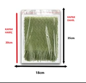 100 Adet (18X30+5) Opp Jelatin Bantlı Yapışkanlı Naylon Poşet thumbnail 2