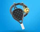 Metalmorphose Padel Tenis Anahtarlık Siyah thumbnail 4