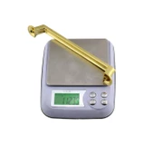 Simay Mobilya Mutfak Dolabı Çekmece Dolap Kapak Kulpu Düz Metal Kulpları Kulbu Kulpu 160 Mm Altın thumbnail 5