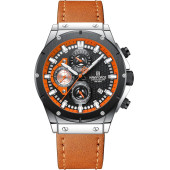 Naviforce Analog Kahverengi Deri Kordon Kol Saati thumbnail 1