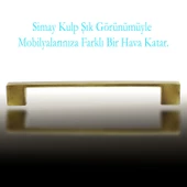 Gölcük Düz Metal Eskitme Antik Sarı 160 mm Mobilya Mutfak Çekmece Dolap Dolabı Kulpu Kulbu Kulpları thumbnail 3