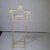 Dilsiz Uşak 90305 Tek Tepeli Kayın torna Krem Lake Boya Ahşap demonte El yapım - 5