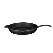 LAVA DÖKÜM YUVARLAK KIZARTMA TAVASI METAL SAPLI ÇAP 30CM - 1