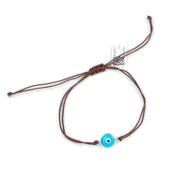 Nazar Boncuğu Kahverengi İpli Bileklik thumbnail 1