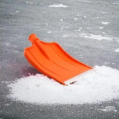 Plastik Faryap Kar Küreme Küreği Ahır Gübre Hayvan Pisliği Temizleme Turuncu 33x38 cm Kürek thumbnail 3