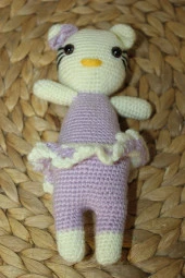 Hello Kitty Amigurumi El İşi Doğal Buzyy Doğal Oyuncak Uyku Arkadaşı - 1