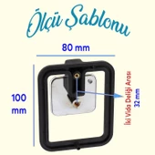 Mobilya Konsol Büyük Bugatti Sarkaç Dolap Çekmece Kulpu Kulbu Krom Mat Siyah Plastik Kulp thumbnail 2