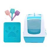 GND Kedi Tuvalet Seti (Kapalı Tuvalet-Paspas-Kürek) - 1