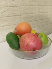 Gold Servis Tabağı - Sunumluk Tabak Meyve Tabağı Salata Tabağı - 4