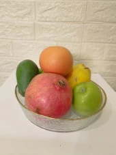 Gold Servis Tabağı - Sunumluk Tabak Meyve Tabağı Salata Tabağı - 5