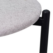 Vilinze Nil Siyah Metal Ayak İstiflenebilir Mutfak-Balkon Taburesi (2 Adet) - 4