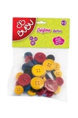 BU BU  DÜĞME 1,2 CM-2,5 CM 40 LI RENKLİ - 2