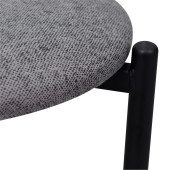 Vilinze Nil Siyah Metal Ayak İstiflenebilir Mutfak-Balkon Taburesi (6 Adet) - 4