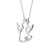 Pırlanta Melek Altın Kolye - 1