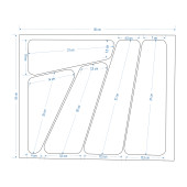 Vilinze Çekmece İçi Kepçelik Gri - 6