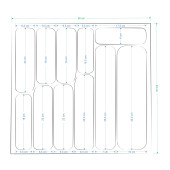 Vilinze Çekmece İçi Kaşıklık Gri - 5