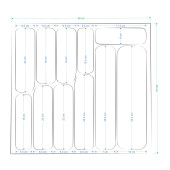Vilinze Çekmece İçi Kaşıklık Gri - 9