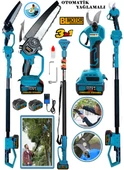 Eisenn German Blue 3 Lü Budama Set BL Fırçasız Motor Bağ Makası + Yağ Pompalı Testere + Teleskopik Uzatma - 1