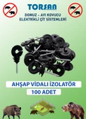 Elektrikli Çit Tel Ahşap Vidalı İzolatör 100 ADET - 1