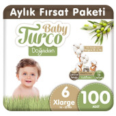 Baby Turco Doğadan 6 Numara XLarge 100'lü Bebek Bezi - 1