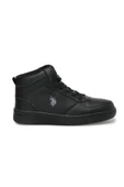 U.S Polo Assn. ARISTO HI 3PR Erkek Sneaker Ayakkabı Siyah 40-45 - 4