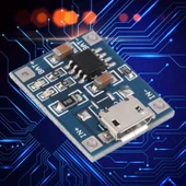 Ma 5V Mini Mikro USB 1A TP4056 Lityum Pil Şarj Kartı Şarj Aleti Modülü-Mavi (Yurt Dışından) - 3