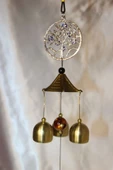 Deprem Zili Çanı Rüzgar Çanı Zili Feng Shui Yin Yang Hayat Ağacı - 2
