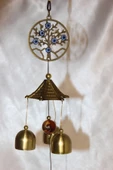 Deprem Zili Çanı Rüzgar Çanı Zili Feng Shui Yin Yang Hayat Ağacı - 5