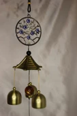 Deprem Zili Çanı Rüzgar Çanı Zili Feng Shui Yin Yang Hayat Ağacı - 11