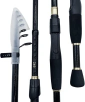 Valkyrie 2.4m Karbon Fiber Spinning 10-40gr LRF Olta Kamış - Ultra Hafif 125gr - Spin ve Baitcasting At Çek - 2kg taşıma - 8 Boğum Teleskopik - 8