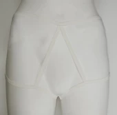 ASM1278 Kadın Ekru Karamis Boxer Şort - 2