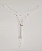 ASM1281 Kadın Ekru Fermuarlı Tanga - 6