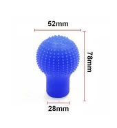 Balp Universal Mavi Yuvarlak Silikon Vites Topuzu Kılıfı - 2