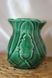 Buhardanlık Seramik Lale Feng Şuı Buhurdanlık Yeşil - 4