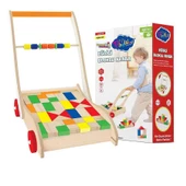 PlayWood Ahşap Eğitici Bloklu Araba 373 - 1