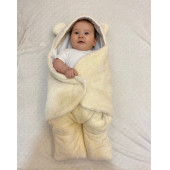 Miracix 0-7 Ay Bebek Dış Kundak Uyku Tulumu Welsoft Peluş - 2