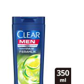 Clear Men Kepeğe Karşı Etkili Şampuan Maksimum Ferahlık Yağlı Saç Derisi İçin Limon Özlü 350 ml - 1