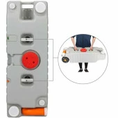 Porvaletti Portatif Tekerlekli Su Tankı 75L, Göstergeli thumbnail 3