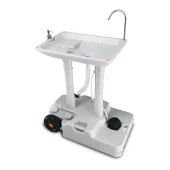 Porvaletti Tekerlekli Portatif Lavabo, 30L Temiz Su Tanklı thumbnail 1