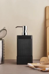 Perotti Lisbone Black Silver Sıvı Sabunluk 13154 - 1