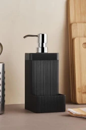 Perotti Lisbone Black Silver Sıvı Sabunluk 13154 - 2