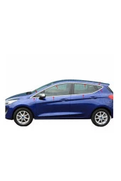 Ford Fiesta Cam Çerçevesi 16 Parça Krom Çıta 2009 - 2017 Paslanmaz Çelik thumbnail 1