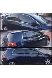 VW Golf 7.5 Krom Cam Çerçevesi 12 Parça 2022-2024 Cam Çıtası Paslanmaz Çelik Full Set - 2