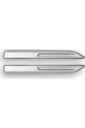 Renault Megane 5 ( 2021-2022 ) Yan Çamurluk Sinyal Kromu 2 Parça Paslanmaz Çelik thumbnail 1